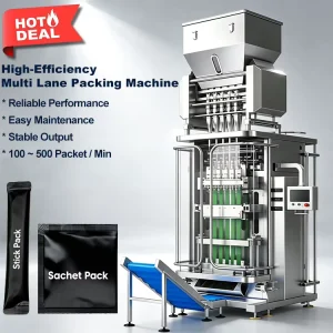 Automatic Multi Lane Powder Stick Liquid Sachet Packing Machine for 2 4 6 8 10 Lane Packing Machine