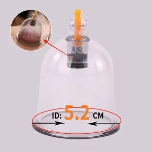 B03 5.2CM Hijama Therapy Massage Set 9 Sizes Disposable Aerospace Grade PC Cups for Body Vacuum Suction Cupping (Traditional
