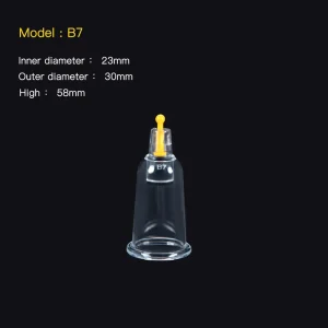 B7 Single Cup Hijama Set Transparent Plastic(PC) Vacuum Cupping for Body CE Approved 3-Year Warranty