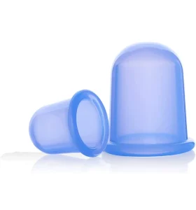 BPA Free XL Large Silicone Vacuum Cups for Face and Body Therapy Set of 2 Large Massage Cupping Therapy Cups