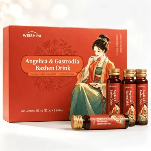 Ba Zhen Herbal Drink Angelica Gastrodia Botanical Tonic Liver & Eye Support Beverage Private Label TCM Wellness Shot OEMODM
