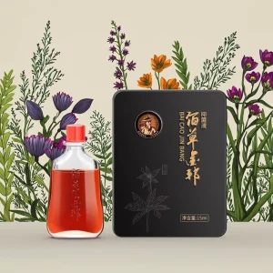 Bai Cao Jin Bang Herbal Massage Balm Oil 15mL for Body Relaxation & Neck/Shoulder/Back/Joint Comfort