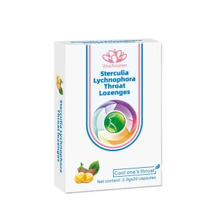 Best Selling Traditional Chinese Herbal Sterculia Lychnophora Throat Lozenges Hard Candy
