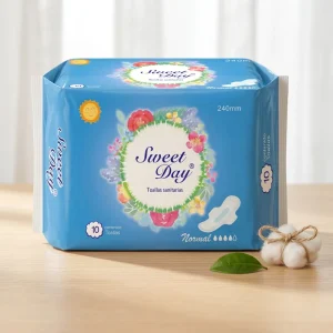 Biodegradable Sanitary Pads Bamboo Fiber 320mm Leak Proof Breathable Ladies Period Pads OEM