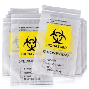 Biohazard Specimen Bag Leak Resistant Sample Transport Bag With Document Pouch
