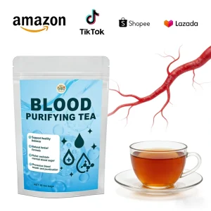 Blood Purifying Herbs Tea for Lung Heat Removal & Circulation Support Help Metabolism Cleaning Natural Tea Bags