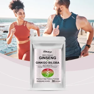 Body Care Patch Portable Red Ginseng Ginkgo Energy & Focus 3 Year Shelf Life