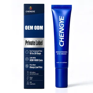 Brightening Eye Cream for Dark Circles Lightweight Under Eye Moisturizer Botanical Formula Hydrating Skin Care OEM Supplier
