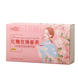 Brown Sugar Rose Ginger Jujube Longan Medlar Blooming Herbal Tea 500g Boxed Bag Organic Tonifying Qi Blood Health Handmade ISO