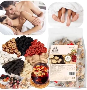 Bulk Bagged Hot Ginseng Scented Tea Wolfberry Kidney Solid Health Energy Booster Kidney Cleansing Detoxification