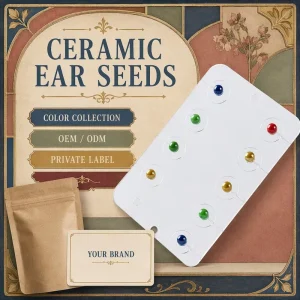 Bulk Supply Natural Ear Seeds Patch for Traditional Wellness and Relaxation Auricular Massage Tool with Custom Logo