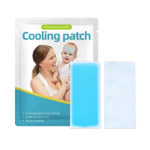 CE Certification Custom-shaped Baby Adult Fever Forehead Menthol Hydrogel Ice Cooling Patch Cool Gel Patch for Hot Weather