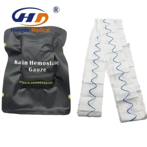CE ISO Kaolin Hemostatic Bandage Hemostatic Combat Tactical Hemostatic Powder Israeli Emergency Kaolin Gauze for Israeli