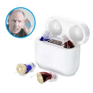 CIC Hearing Aid Rechargeable Digital Hearing Aids With Digital Display for Deafness