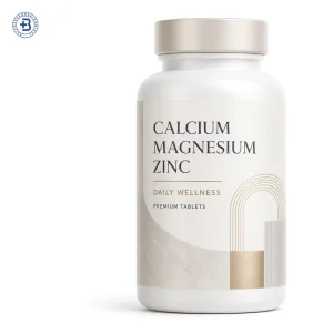 Calcium Magnesium Zinc Tablet for Adults Daily Care & Skeletal Support 60 Tablets Per Bottle