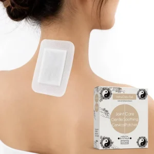 Cervical Neck Pain Relief Herbal Patch and Wormwood Ginger Saffron Comforting Therapy for Daily Use