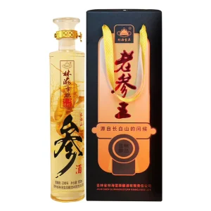 Changbai Mountain Ginseng Deer Antler Luzhou-flavor Vanilla Scent Wine 52% Premium Grade 500ml Herbal Liquor Wolfberry Gift Box