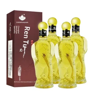 Changbai Mountain Ginseng Herbal Infused Baijiu Gift Set 500ml X2 52% ABV Premium Grade 36 Month Shelf Life