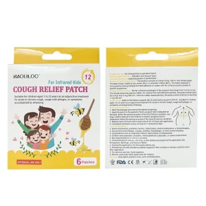 Child Friendly Thermal Cough Patch with Far Infrared for Calming Irritated Airways Body Application