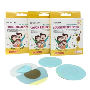 Children’s Soothing Infrared Cough Phlegm Therapy Patch 6x6cm Blue Non-Woven Fabric Class II Medical Device Body