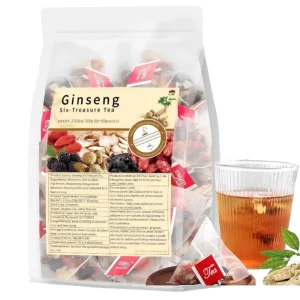China Herbal Six Treasures Tea Natural Formula for Male Enhancement Vitality and Fertility with Maca Sexual Energy Flavor Tea