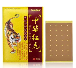 China Red Tiger Far Infrared Relaxing Muscle and Blood Activating Patch 8pcs bag