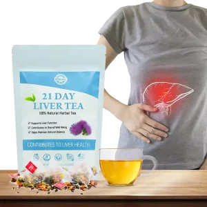 Chinaherbs Vegan 21 Days Liver Tea Protect 18 Flavors Liver Nourishing Tea Health Care Chinese Green GMP Liver Care Tea Bags