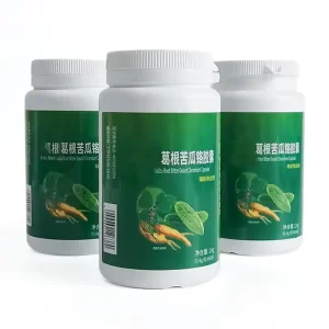 China’s Pueraria Balsam Pear Herbal Beauty Supplement Capsules Clear Lung & Stomach Improve Circulation for Adults