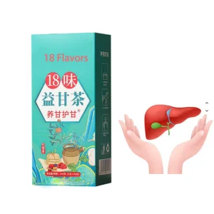 Chinese Anti Toxic Herbal Liver Care Tea 18 Flavors in a Kidney and Liver Cleaning Herbal Supplement Tea Bag