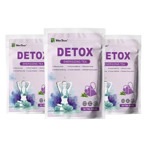 Chinese Factory Price Energy Enhancement Tea 30 Days High Quality Herbs Detox Energy Tea for Metabolism Management & Weight Loss