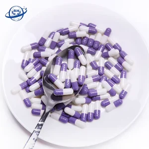 Chinese Factory Size 0 1 2 3 4 Empty Hard Gelatin Pharmaceutical Medicine Capsules Purple-white Biodegradable Capsule