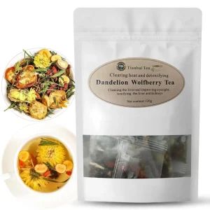 Chinese Health Tea Factory Direct Support Dropshipping Customizable Dandelion Wolfberry Loose Herbal Tea Pure Blend