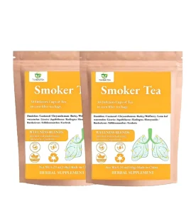 Chinese Health Tea Factory Direct Support Dropshipping Customizable Smoker Lung Support Herbal Tea Respiratory Care Formula