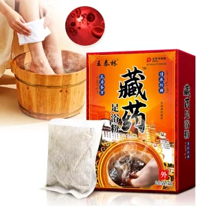 Chinese Herbal Foot Soak Powder Wang Tailin Tibetan Formula 20 Bags Detox Foot Spa for Fatigue Relief & Blood Circulation