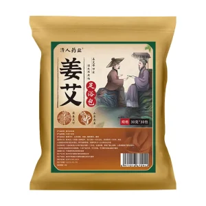 Chinese Herbal Foot Spa Old Ginger Ai Cao Mugwort Leg Soothing Foot Bath Bag for Stress Relief