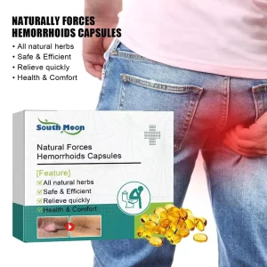 Chinese Herbal Hemorrhoid Support Capsules, Gentle Daily Comfort Supplement