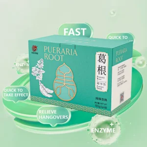 Chinese Herbal Supplement Sachet for Liver Support-Instant Anti-Hangover Powder with Pueraria Extract for Adults