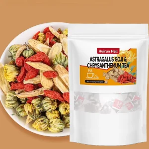 Chinese Herbal Tea Astragalus Goji Berry Chrysanthemum 5g Bags 15 Sachets Liver Eye Health Support