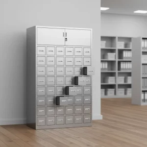 Chinese Hospital Cabinet Herbal Medicine Chest Stainless Steel Iron Parts Drawer Mail Packing Y Minimalist Design Commercial Use