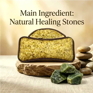 Chinese Jade Tourmaline Cervical Pillow Natural Stone Acupressure Neck Support for Posture Correction