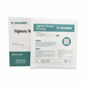 Chinese Manufacture Medical Alginate Wound Dressing Non Stick Padding Highly Absorbent Dressing for Wounds Care