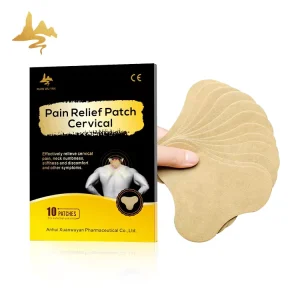 Chinese Medical Suppliers Hot & Cold Packs Transdermal Neck Collar Herbal Wormwood Oil Plaster Cervical Pain Relief Patch