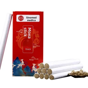 Chinese Nanyang Artemisia Moxa Stick Home Use Aged Pure Moxibustion Column Velvet Boxed