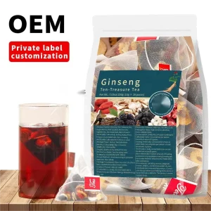 Chinese Traditional Herbal Ginseng Five Treasure Natural Kidney Detox Cleanse Men’s Fertility Teabag Supplement for Adult