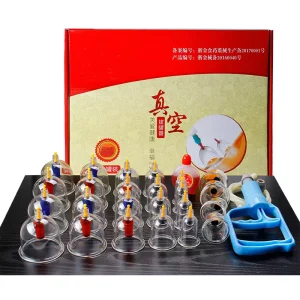Chinese Traditional Medical Vacuum Cupping Hijama Vacuum Therapy Cupping Suction Cups Set in 24 Pcs