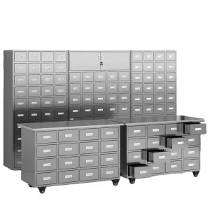 Chinese Traditional Medicine Stainless Steel Hospital Cabinet Pharmacy Storage Drawers Eco Friendly Multi Function Durable Easy