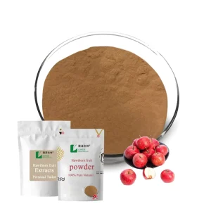 Chinese Wild Hawthorn Fruit Herbal Extract Powder Solvent Extraction Premium Supplement 1kg Vacuum Packed Drum