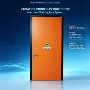 Cleanroom Radiation-Proof X-ray Lead Door Electric Automatic Hospital Hermetic Sliding Interior Finished