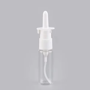 Clear Empty Nasal Spray Bottle