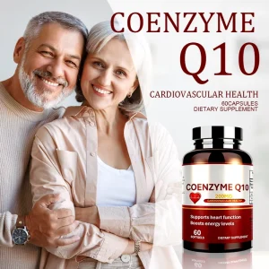 Coenzyme Q10 200mg Softgels 60pcs Cardiovascular Heart Energy Support Supplement